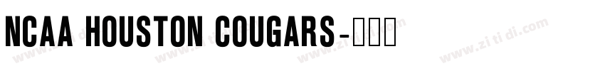 NCAA Houston Cougars字体转换